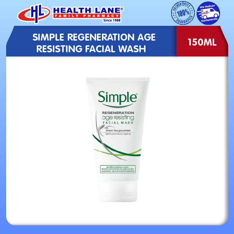 SIMPLE REGENERATION AGE RESISTING FACIAL WASH (150ML)